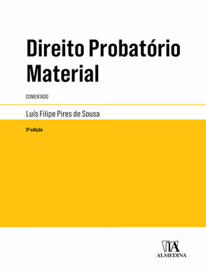 cover image of Direito Probatório Material--Comentado--3ª Edição